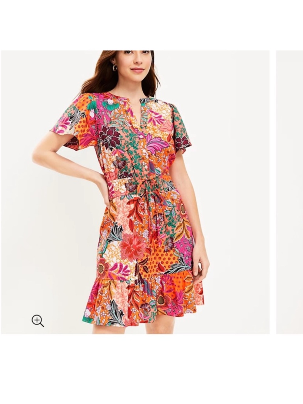 🌺 LOFT Floral Patchwork Mini Dress 🌺